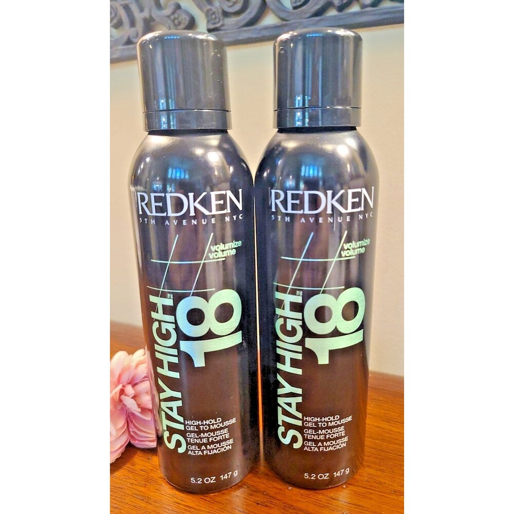 (2) Redken Stay High 18 High Hold Gel to Mousse 5.2 oz Each NWOB